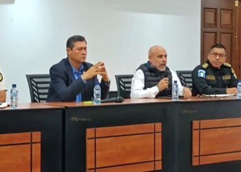 Reunión de Mingob y PNC sobre las estrategias de seguridad. / Foto: Mingob.