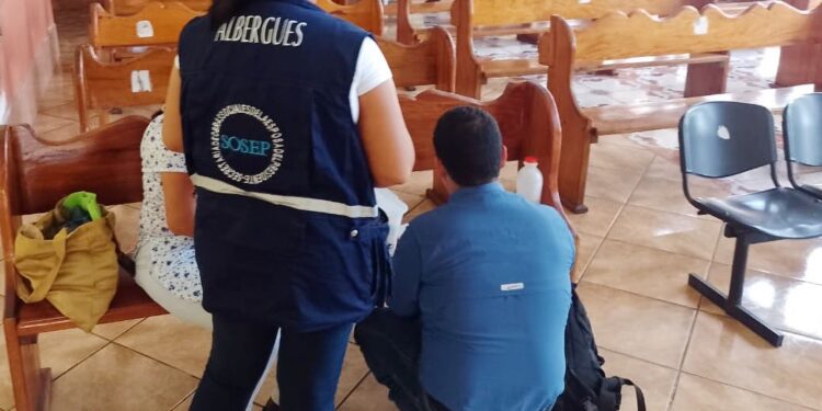 Albergues habilitados para la atención de personas afectadas por lluvias. /Foto: Sosep