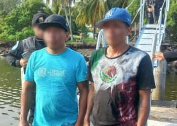 Los ecuatorianos son acusados de trasiego de cocaína. / Foto: PNC.