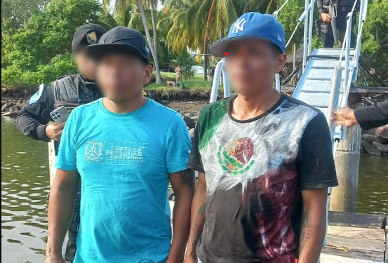 Los ecuatorianos son acusados de trasiego de cocaína. / Foto: PNC.