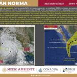 El huracán Norma causa lluvias “intensas” en el noroeste de México