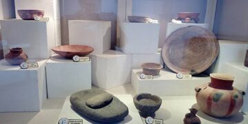 El museo exhibe piezas prehispánicas.