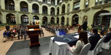 Presentación del Segundo Informe Cuatrimestral de Rendición de Cuentas 2023. /Foto: Álvaro Interiano y Carlos Jacinto