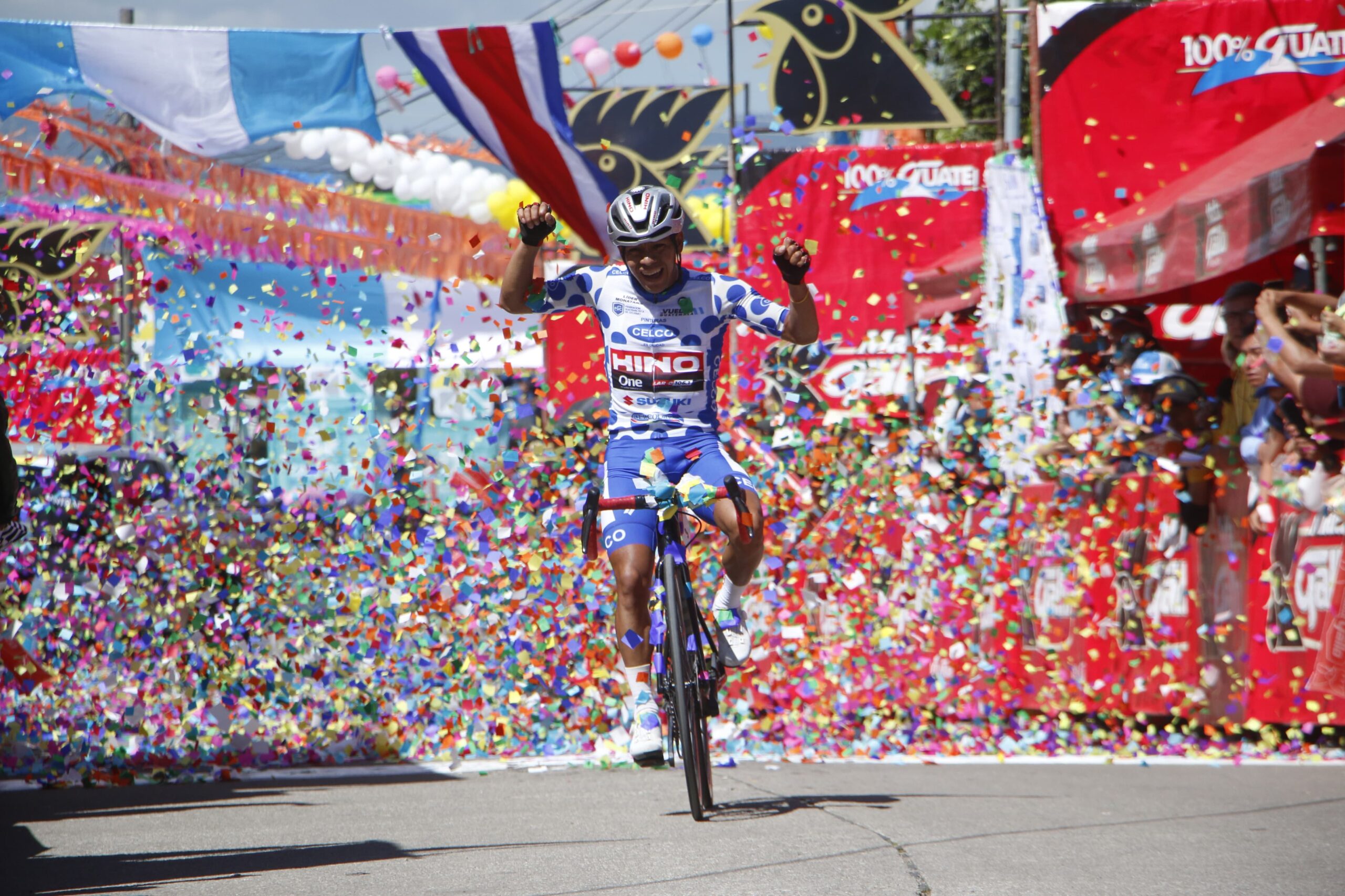 Esdras Morales triunfa en la octava etapa de la Vuelta a Guatemala