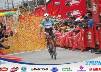 Cristian Bustos se adueña de la séptima etapa de la Vuelta a Guatemala