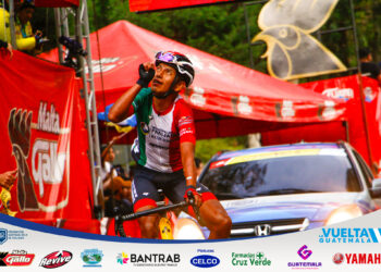 Alder Torres, ganador de la novena etapa de la Vuelta a Guatemala