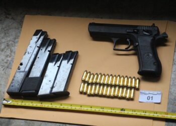 DIDAE ha incautado 30 armas y 127 municiones en 2023. / Foto: PNC.