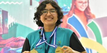 Neidy Pérez, ganadora de dos medallas en la competencia. // Foto: Carlos Jacinto.