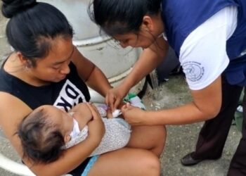 Jornada de vacunación en Ciudad Peronia. /Foto: MSPAS