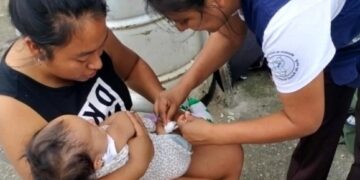 Jornada de vacunación en Ciudad Peronia. /Foto: MSPAS