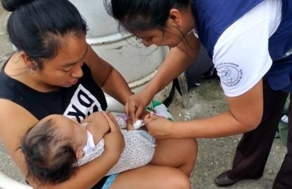 Jornada de vacunación en Ciudad Peronia. /Foto: MSPAS