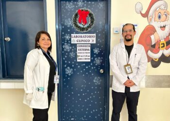 Laboratorio en el Hospital de Santa Bárbara. / Foto: MSPAS.