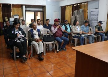 Dan seguimiento a trabajos de infraestructura vial en San Marcos