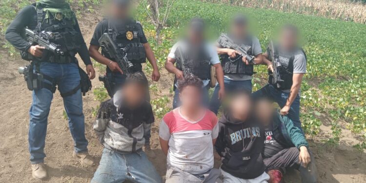 PNC capturó a cuatro sospechosos por el caso. / Foto: PNC.