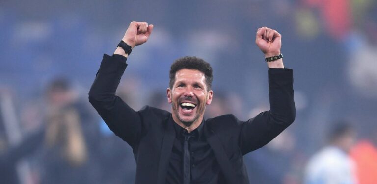 Diego Pablo Simeone celebrando. // Foto: Vanitatis.