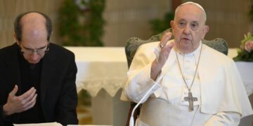 Papa Francisco durante el rezo del Ángelus. / Foto: Vatican News.