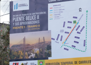 Comienza construcción del puente Belice II. / Foto: Gilber García.