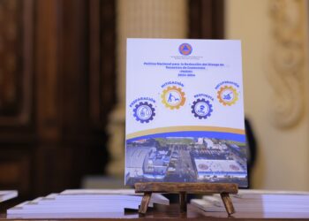 Presentación de la Política Nacional de Reducción de Riesgo de Desastres de Guatemala 2024-2034. /Foto: Gilber García