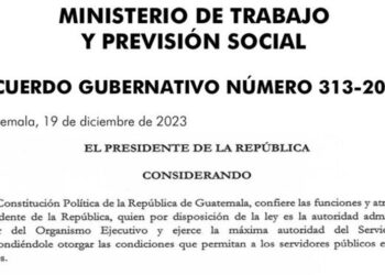 Gobierno concede permiso laboral a empleados públicos el 26 de diciembre y 2 de enero