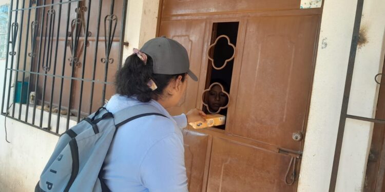 Barridos nutricionales en Jutiapa. /Foto: MSPAS.