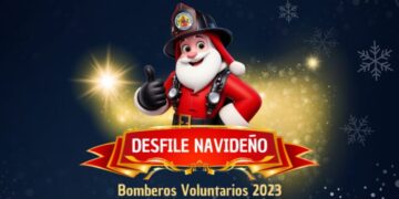 Este sábado se realiza el primer Desfile Navideño de los bomberos voluntarios