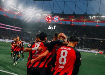 Manita del Eintracht Frankfurt al Bayern Múnich