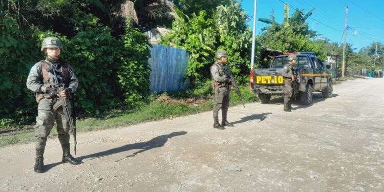 Ejército y PNC accionan en Petén para garantizar seguridad ciudadana