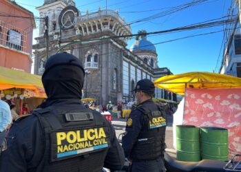 Acciones policiales en el día de la Virgen de Guadalupe. / Foto: PNC.