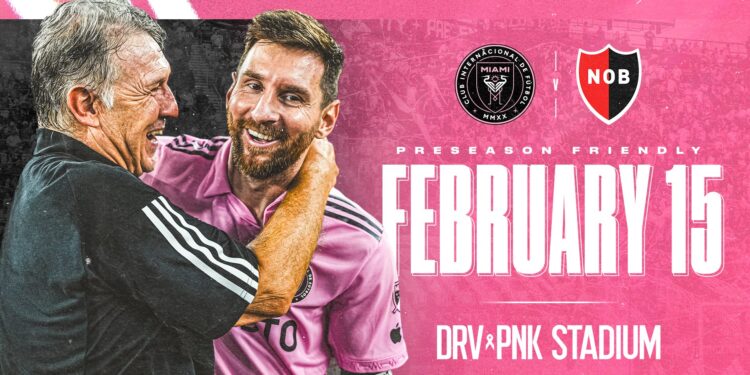 El Inter Miami jugará un amistoso con Newell’s Old Boys el 15 de febrero