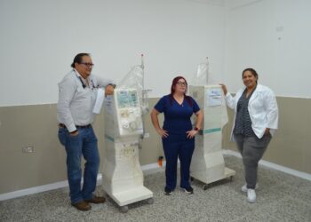 Nuevo equipo para la unidad de hemodiálisis. /Foto: MSPAS