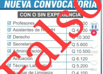 Hacen el llamado a no dejarse engañar con puestos de docentes a cambio de dinero
