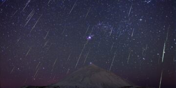 Las gemínidas. / Foto: Instituto de Astrofísica de Canarias.