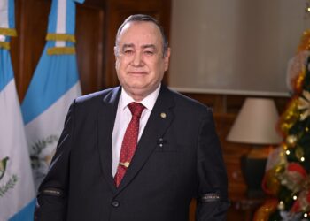 Presidente Alejandro Giammattei envía mensaje de Navidad a la población. /Foto: Álvaro Interiano