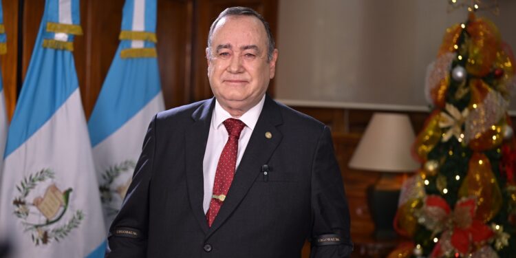 Presidente Alejandro Giammattei envía mensaje de Navidad a la población. /Foto: Álvaro Interiano