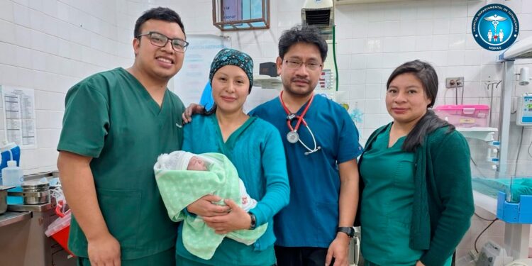 Hospital Departamental de Totonicapán recibió el nacimiento del primer bebé del 2024