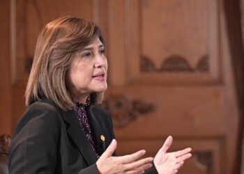 Vicepresidenta Karin Herrera. /Foto: Álvaro Interiano