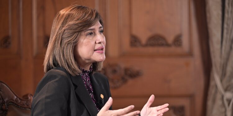 Vicepresidenta Karin Herrera. /Foto: Álvaro Interiano