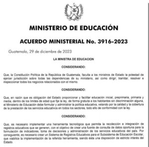 Acuerdo Ministerial Fortalece Sistema De Registros Educativos (Sire ...