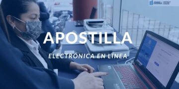 Apostilla electrónica en línea
