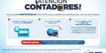 Conozca los pasos para dar aviso de baja como contador registrado ante la SAT