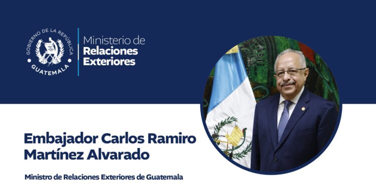 Carlos Ramiro Martínez, nuevo canciller de Guatemala. / Foto: Minex.