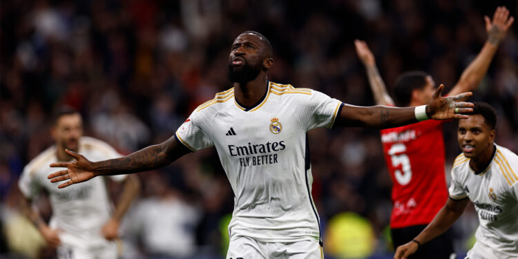 Rüdiger salva al Real Madrid del clásico tropiezo de enero