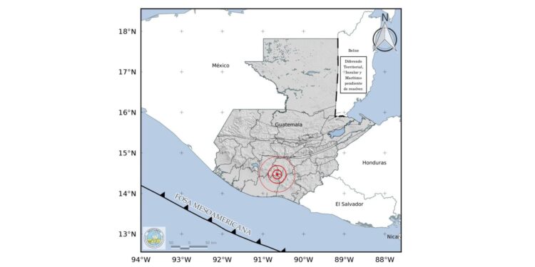 Conred reporta sismo de magnitud 3.5 en Guatemala