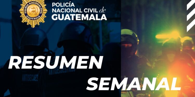 Resumen semanal de la PNC: Captura de delincuentes y decomiso de armas