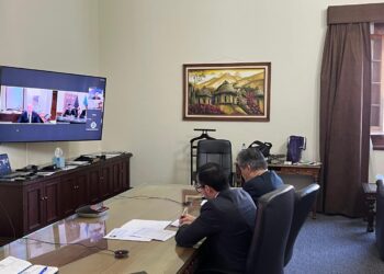 Autoridades del Mingob se reunieron con el secretario estadounidense Alejandro Mayorkas