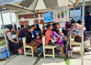 Jornada de peso y talla en Totonicapán. /Foto: MSPAS
