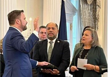 Juramentan a Tobin Bradley como nuevo embajador de Estados Unidos en Guatemala. / Foto: Minex.