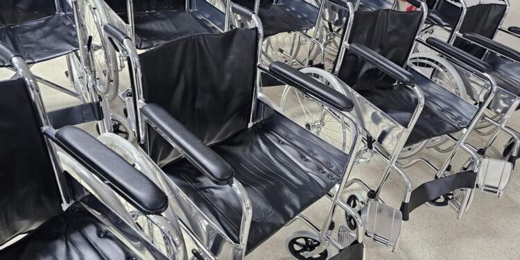 Sillas de ruedas para el Hospital San Benito, Petén. / Foto: MSPAS.