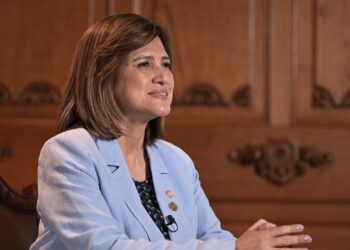 Vicepresidenta Herrera destacó que el apoyo internacional ha sido importante. /Foto: Álvaro Interiano