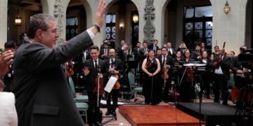 Orquesta dio un concierto para las nuevas autoridades. / Foto: Noé Pérez.